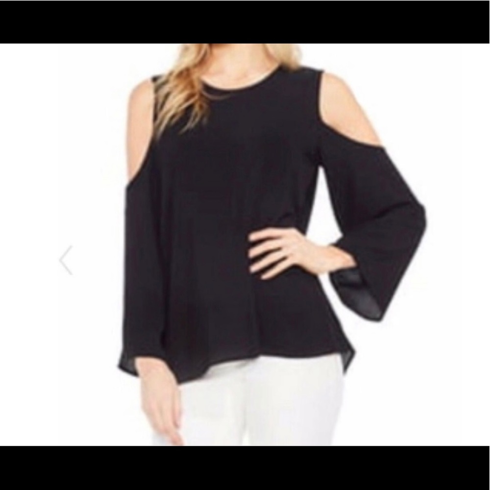 Vince Camuto Cold Shoulder Bell Sleeve Sweater S NWT